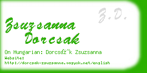 zsuzsanna dorcsak business card